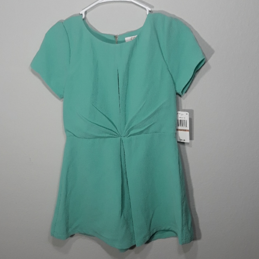 GB girls turquoise romper .